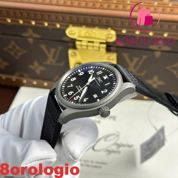 IWC Pilot’s Watch Mark XX Patrouille Suisse IW328209 Replica Migliore V7 Factory 41mm Quadrante Grigio Titanio Orologio - immagine 8
