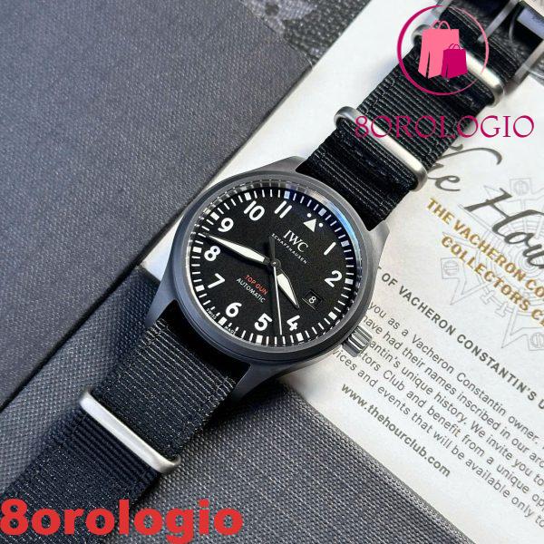 IWC Pilot’s Watch Top Gun IW326901 Black Ceramic Replica Migliore V7 Factory 41mm Orologio - immagine 4