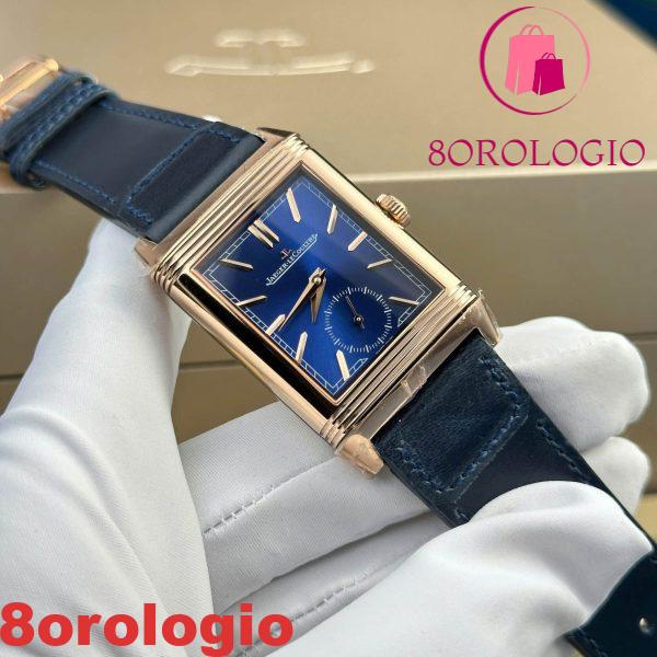 Jaeger-LeCoultre Reverso Tribute Duoface Small Seconds Q398258J Quadrante Blu Migliore Replica MGF 47×28.3mm Orologio - immagine 5