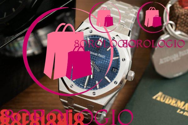 Audemars Piguet Royal Oak 15500ST Quadrante Blu Super Replica 41mm Orologio - immagine 8