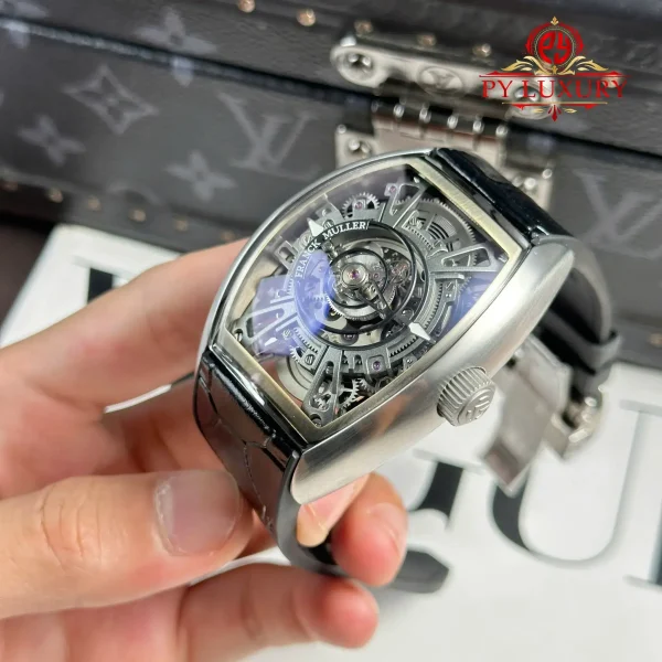 Franck Muller Curvex CX Grand Central Tourbillon Skeleton Dial Miglior Replica 36 X 53.1mm Orologio - immagine 8