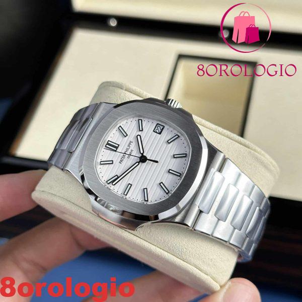 Patek Philippe Nautilus 5711/1A-011 Quadrante Bianco Super Replica 40mm Orologio - immagine 4