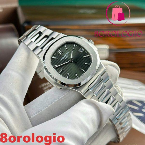 Patek Philippe Nautilus 5711/1A-014 Quadrante Verde Oliva Max Opzioni Migliore Replica Super Clone 40mm Orologio - immagine 4