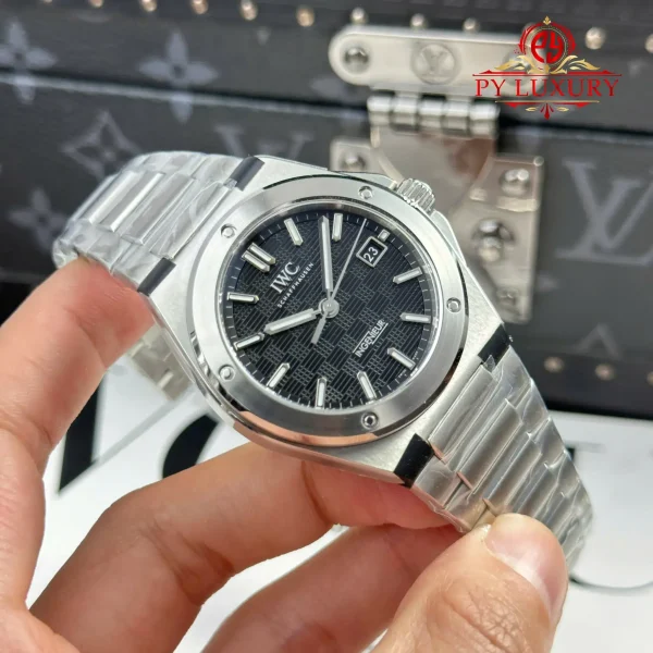 IWC Ingenieur Automatic IW328901 Quadrante Nero 1:1 Migliore Replica V7 Factory 40mm Orologio - immagine 8