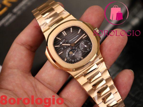 Patek Philippe Nautilus 5712/1R Oro Rosa 18K Replica 1:1 PPF V3 40mm Orologio - immagine 4