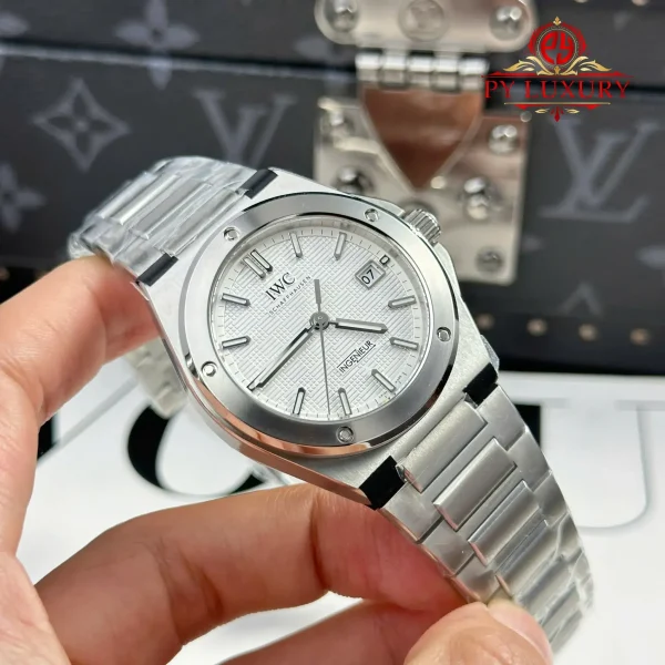 IWC Ingenieur Automatic IW328902 Quadrante Bianco Miglior Replica V7 Factory 40mm Orologio - immagine 8