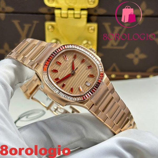 Patek Philippe Nautilus 7118/1300R-001 Quadrante in Oro Oro Rosa Replica 1:1 3KF 35,2mm Orologio - immagine 4