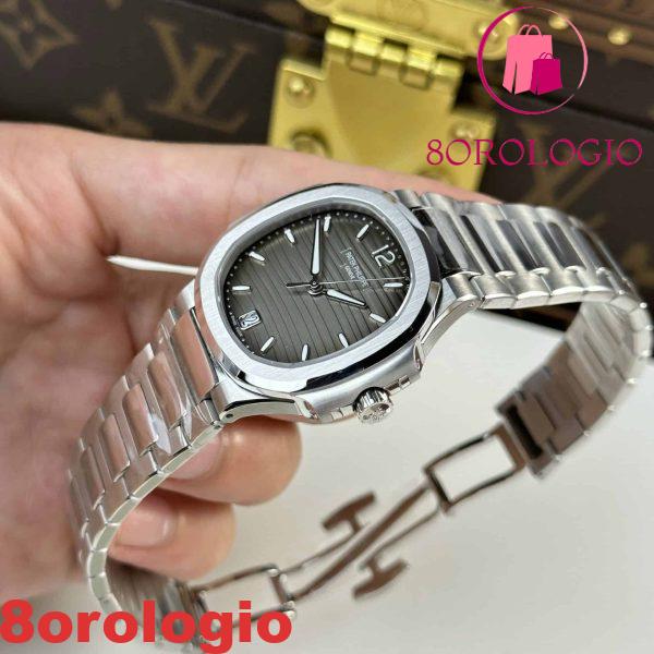 Patek Philippe Nautilus 7118/1A-011 Quadrante Grigio Migliore Replica 35.2mm Orologio - immagine 4