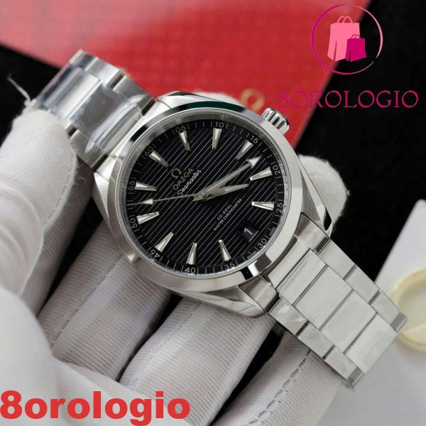 Omega Seamaster Aqua Terra Co-Axial Master Chronometer Quadrante Nero Replica Migliore VSF 41mm Orologio - immagine 6