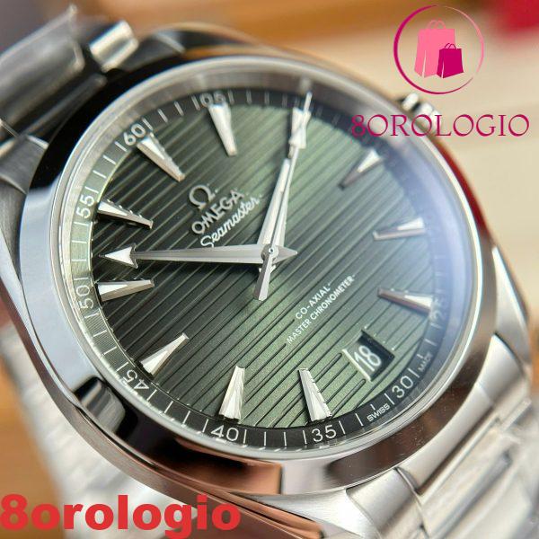 Replica Omega Seamaster Aqua Terra Co-Axial Master Chronometer Quadrante Verde VSF 41mm Orologio - immagine 6