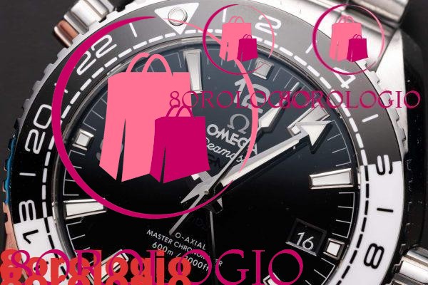 Omega Seamaster Planet Ocean 600M GMT Replica Quadrante Nero Super Clone 43,5mm Orologio - immagine 4