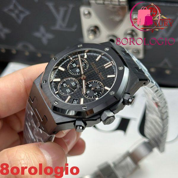 Audemars Piguet Royal Oak Chronograph 26240CE Ceramica Nera Replica 1:1 Migliore Edizione Super Clone APSF 41mm Orologio - immagine 8
