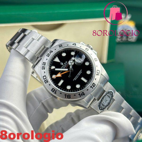 Rolex Explorer II 226570 Quadrante Nero Replica Migliore Qualità Clean Factory 42mm Orologio - immagine 5