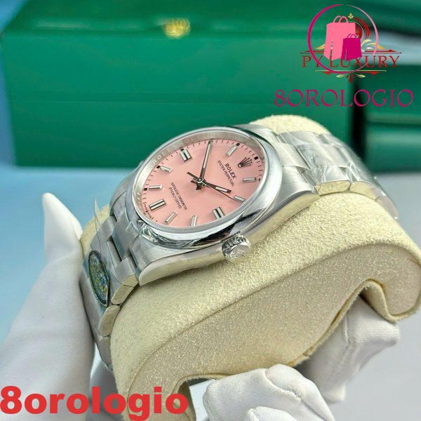 Rolex Oyster Perpetual 126000 Quadrante Rosa Candy Migliore Replica 1:1 Clean Factory 36mm Orologio - immagine 4