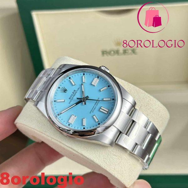 Rolex Oyster Perpetual 41 124300 Quadrante Blu Turchese Migliore Replica Clean Factory Orologio - immagine 6