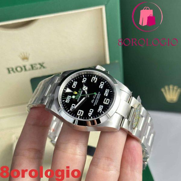 Rolex Oyster Perpetual Air-King 126900 Quadrante Nero Migliore Replica Clean Factory 40mm Orologio - immagine 7