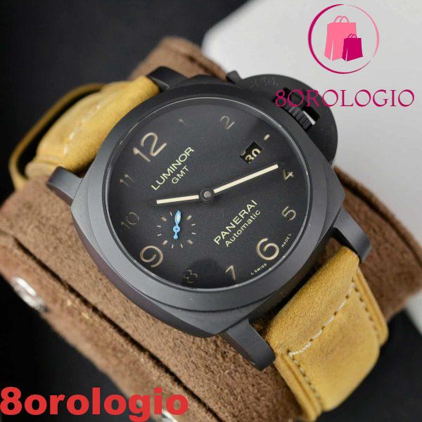Panerai Luminor 1950 3 Days GMT Ceramica Quadrante Nero PAM01441 1:1 Migliore Replica VSF 44mm Orologio - immagine 5