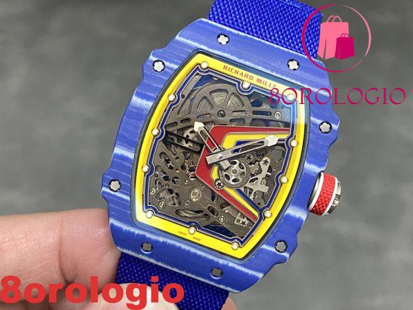 Richard Mille RM 67-02 Fernando Alonso F1 Prototype Carbon TPT Extra Piatto 1:1 Miglior Replica 38.7 X 47.52 Mm Orologio - immagine 4