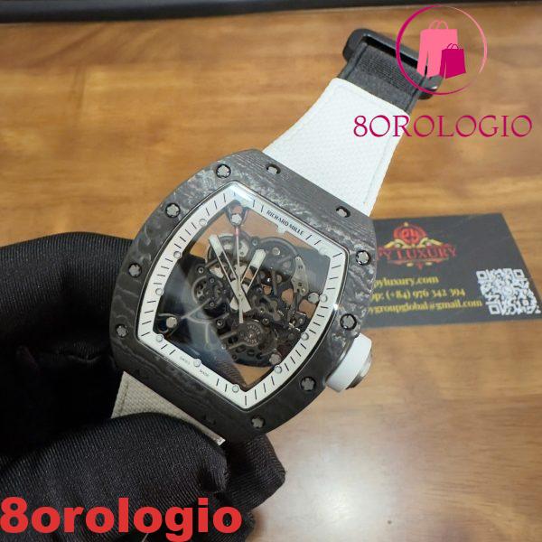 Richard Mille RM055 Bubba Watson Americas Edition Custom Made Exquisite NTPT Carbon Fiber Replica Movimento Vaucher di Qualità Esclusiva Orologio - immagine 11