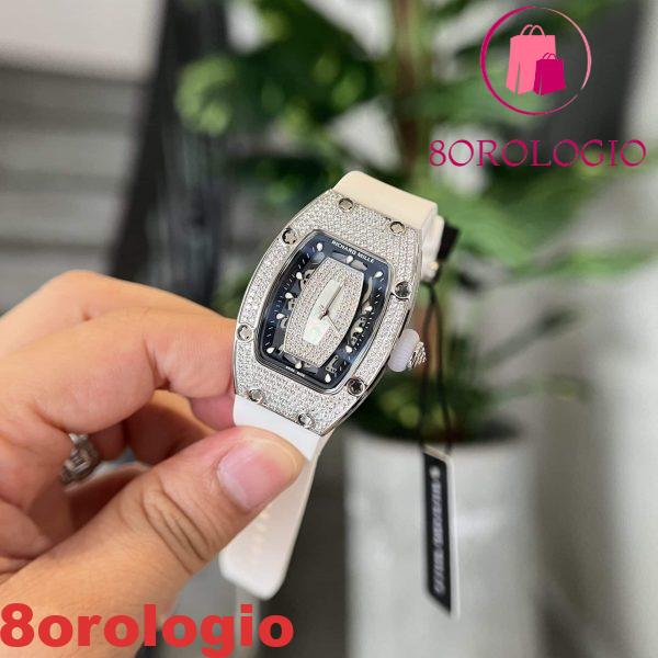 Richard Mille RM07-01 Full Diamond MOP Lip Replica 45.32 X 32.3mm Orologio - immagine 4