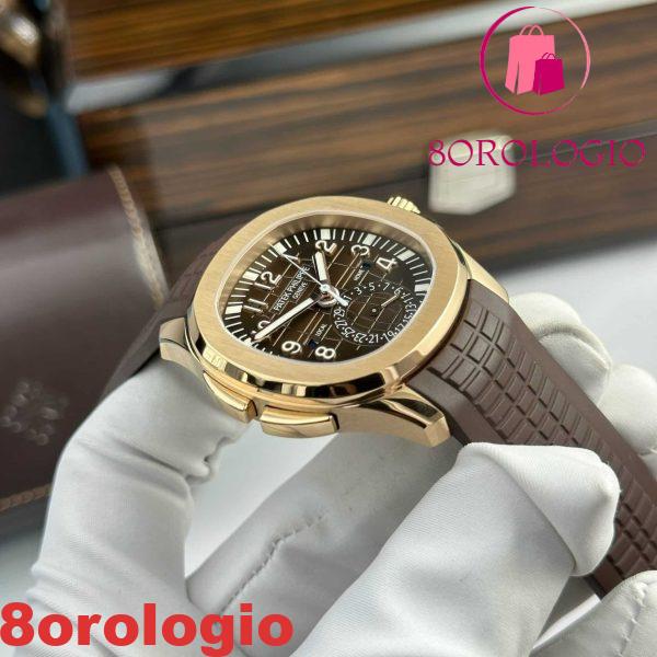 Patek Philippe Aquanaut 5164R-001 Oro Rosa Quadrante Marrone Replica Z Factory 40.8mm Orologio - immagine 6