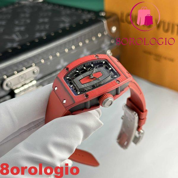 Replica di Alta Qualità Richard Mille RM07-01 Red Carbon TPT Quartz Racing Red Edizione Limitata 45.32 X 32.3mm Orologio - immagine 4
