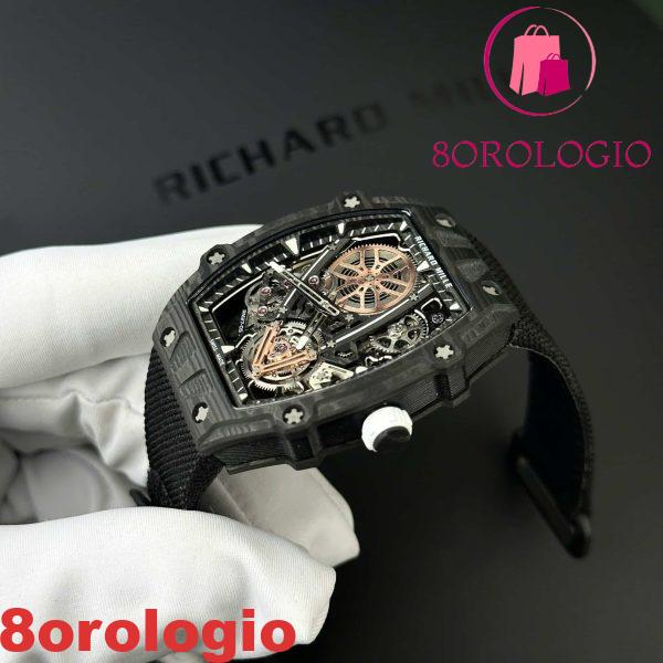 Replica Richard Mille RM27-05 Rafael Nadal Fibra di Carbonio Nera 37,25×47,25mm Orologio - immagine 5