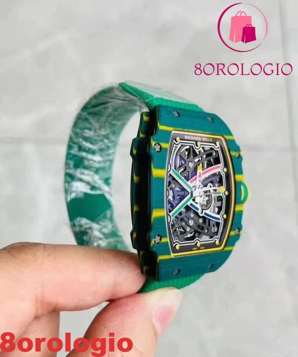Richard Mille RM67-02 Automatic Extra Flat Carbon Fiber Super Clone Migliore Replica 38.7 X 47.52mm Orologio - immagine 4