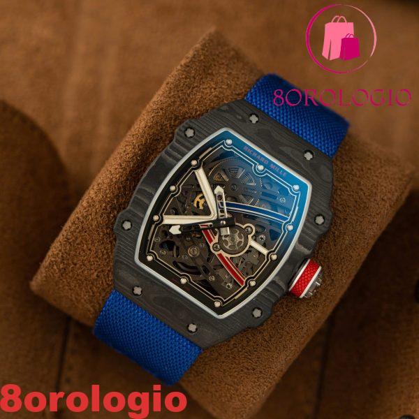 Richard Mille RM67-02 Carbon NTPT Sébastien Ogier Extra Flat Migliore Replica Super Clone 38.7 X 47.52mm Orologio - immagine 10
