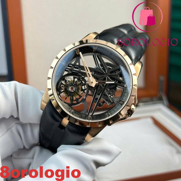 Roger Dubuis Excalibur Monotourbillon Oro Rosa RDDBEX0836 Replica BBR 42mm Orologio - immagine 6