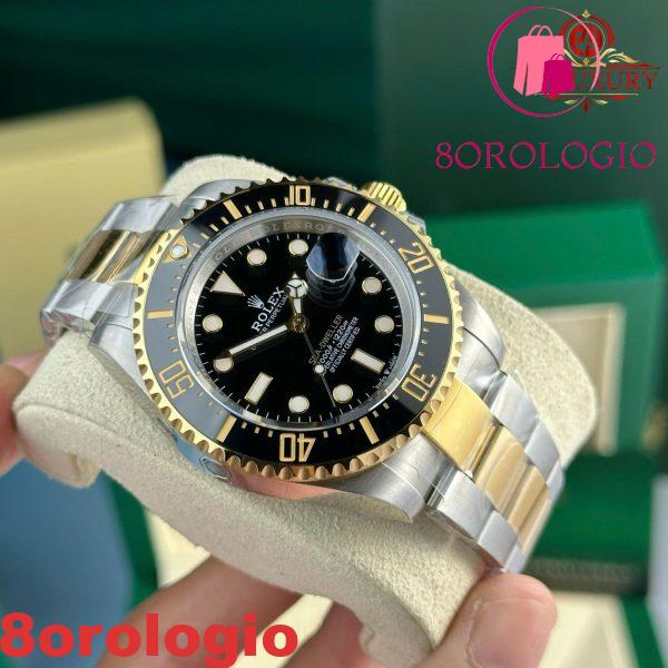 Rolex Sea-Dweller 126603-0001 Due Tono Oro Giallo Quadrante Nero Migliore Replica VS Factory 43mm Orologio - immagine 10