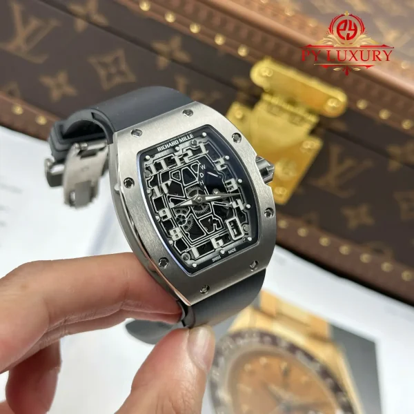 Richard Mille RM67-01 Titanio Extra-Piatto Cinturino in Gomma Miglior Replica 38.7mm X 47.5mm Orologio - immagine 9