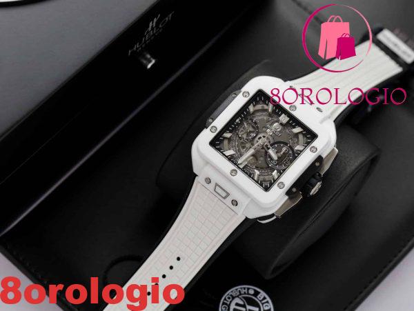 Hublot Square Bang Unico White Ceramic Replica BBF di Alta Qualità 42mm Orologio - immagine 6
