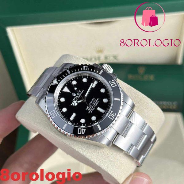 Replica 1:1 Rolex Submariner 124060 No Date Quadrante Nero 41mm Clean Factory Orologio - immagine 6