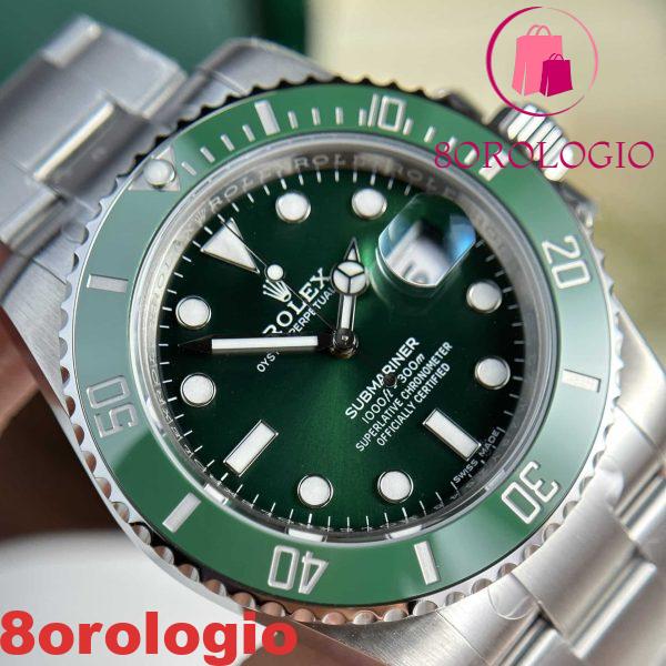 Rolex Submariner Hulk 116610LV Quadrante Verde Migliore Replica 40mm Orologio - immagine 7