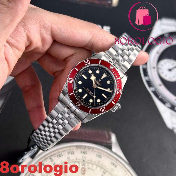 Tudor Black Bay 7941A1A0RU-0003 Quadrante Nero Ghiera Rossa Replica Migliore ZF 41mm Orologio - immagine 6