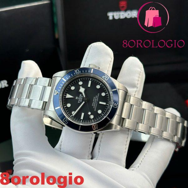 Tudor Heritage Black Bay 79230B Quadrante Nero Ghiera Blu Replica 1:1 Migliore Clone ZF 41mm Orologio - immagine 4
