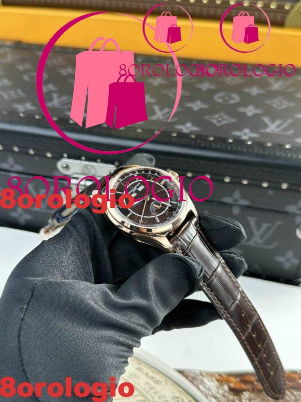Vacheron Constantin Fiftysix Complete Calendar 4000E Quadrante Marrone Replica 40mm Orologio - immagine 6