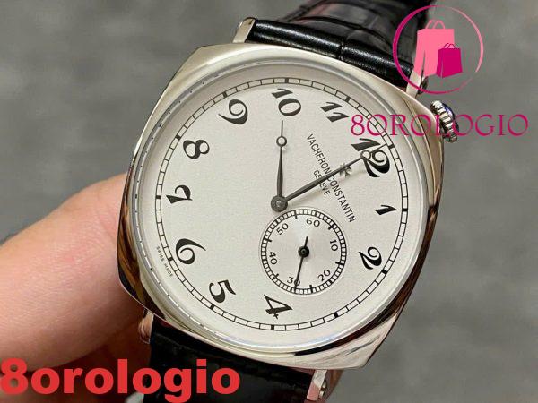 Vacheron Constantin Historiques American 1921 Quadrante Bianco Pelle Svizzera Replica AIF 40mm Orologio - immagine 4