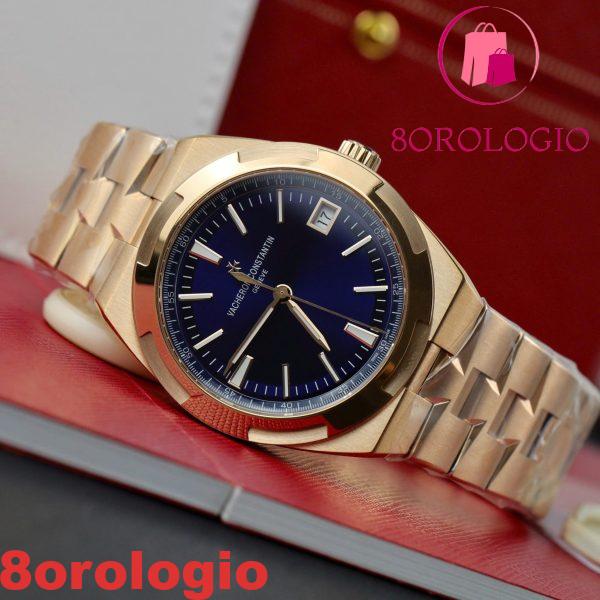 Vacheron Constantin Overseas 4500V/110R-B705 Oro Rosa Quadrante Blu Replica PPF 41mm Orologio - immagine 4