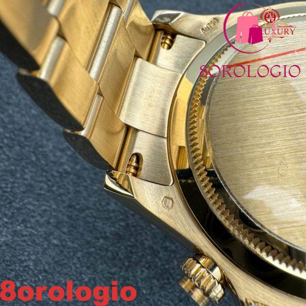 Rolex Daytona 126598TRU Replica Personalizzato 18K Oro Massiccio Rubini Naturali Diamanti Naturali 40mm Orologio - immagine 22