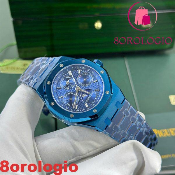 Audemars Piguet Royal Oak Calendario Perpetuo 26579CS Ceramica Blu 1:1 Miglior Replica BBR 41mm Orologio - immagine 9