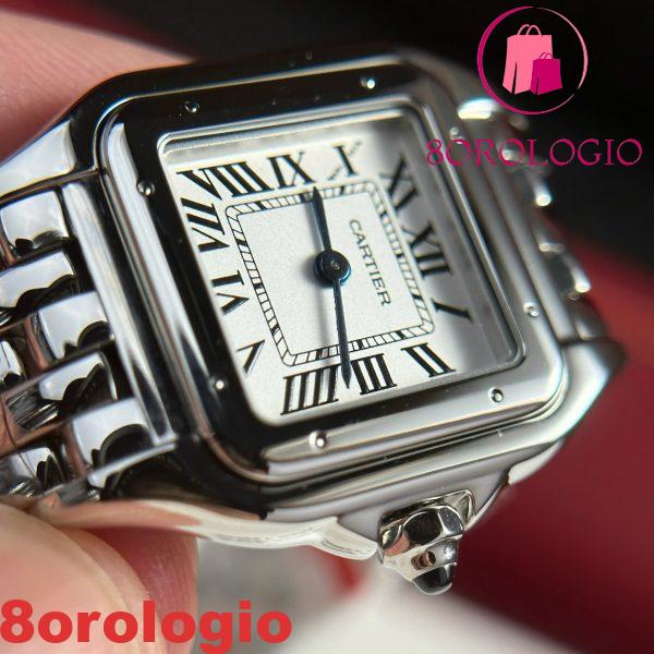 Cartier Panthère De Cartier Acciaio Modello Piccolo Quadrante Bianco Replica BVF 23mm X 30mm Orologio - immagine 6
