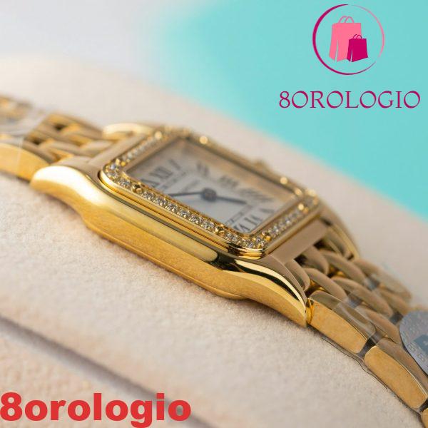 Cartier Panthère De Cartier WJPN0067 Oro Giallo Con Ghiera In Diamanti Replica BVF 22mm X 30mm Orologio - immagine 5