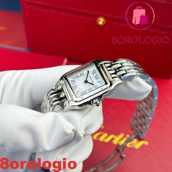 Cartier Panthère Steel Ladies MOP Dial Miglior Replica AF 27mm x 36mm Orologio - immagine 6