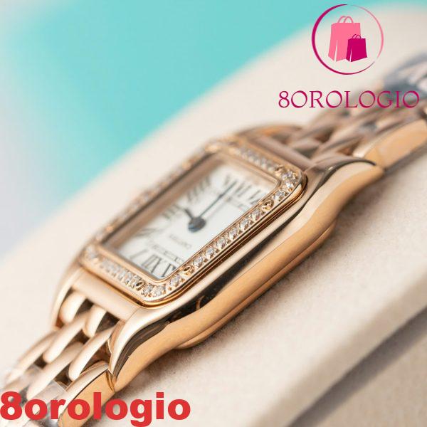 Cartier Panthère WJPN0049 Oro Rosa Diamanti Cornice Donna Replica BVF 22mm X 30mm Orologio - immagine 5