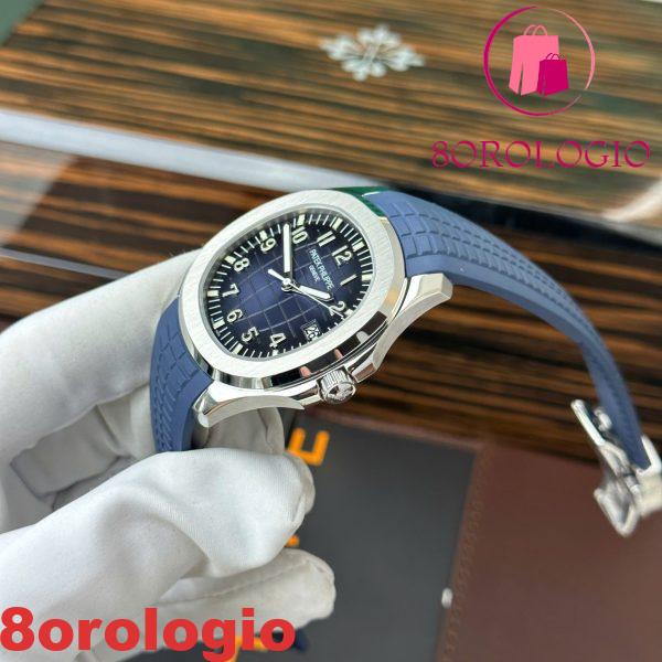 Patek Philippe Aquanaut 5168G-010 Quadrante Blu Modificato Opzione Completa Super Clone Best Replica 42.2mm Orologio - immagine 10