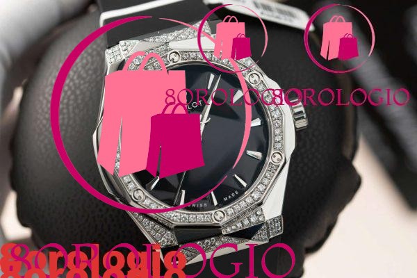 Hublot Classic Fusion Orlinski Titanium Replica Pavé Quadrante Nero Personalizzato Diamanti Coltivati in Laboratorio APS 40mm Orologio - immagine 5
