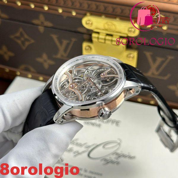 Audemars Piguet Code 11.59 26600CR lunetta interna color argento cinturino in pelle nera 1:1 miglior replica APPF 41mm Orologio - immagine 8