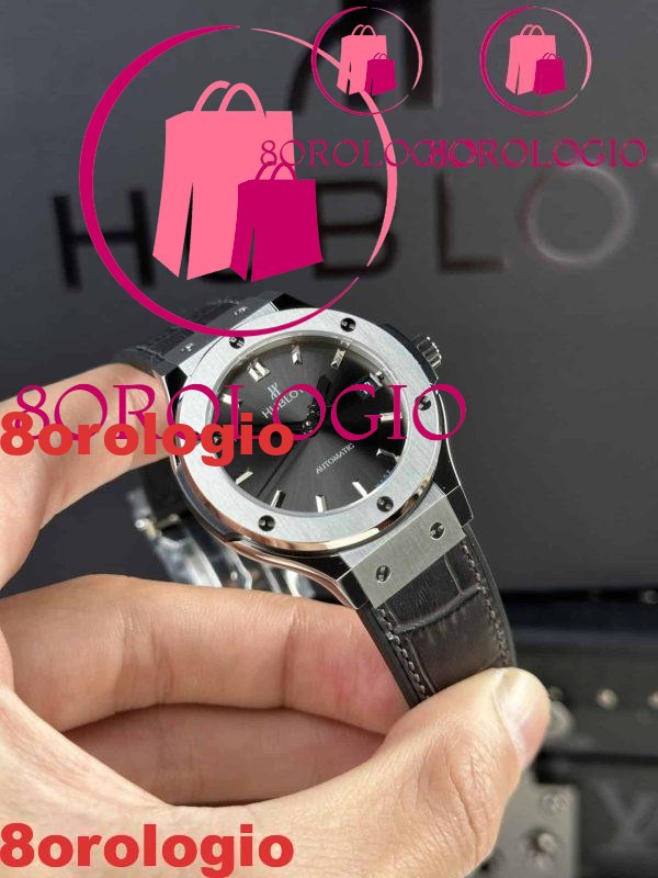 Hublot Classic Fusion Titanium Quadrante Grigio Replica Super Clone JJF 38mm Orologio - immagine 5